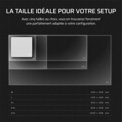 Tapis de souris Gamer - Corsair - MM - Extended XL - Gris