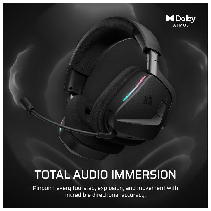 Casque Gaming - Corsair - VOID MAX WL v2 - Carbon Sans Fil Casque Gaming - Corsair - VOID MAX WL v2 - Carbon Sans Fil