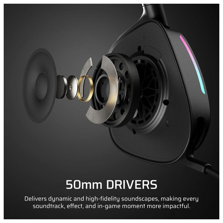 Casque Gaming - Corsair - VOID MAX WL v2 - Carbon Sans Fil Casque Gaming - Corsair - VOID MAX WL v2 - Carbon Sans Fil
