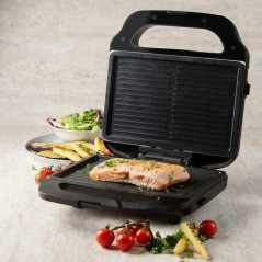 Appareil croque-gaufre-gril 3 en 1 - DOMO - DO9291C - Plaques amovible