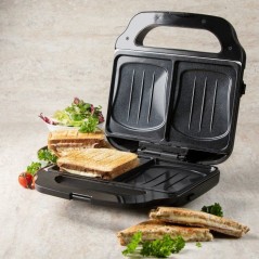 Appareil croque-gaufre-gril 3 en 1 - DOMO - DO9291C - Plaques amovible