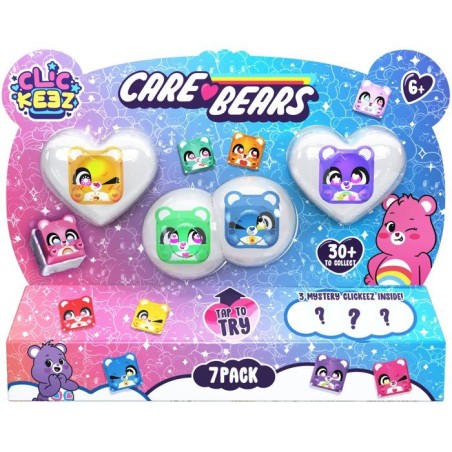 Clickeez Care Bears 7-Pack - jouet collection - GOLIATH - licence Biso