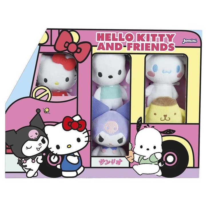 Coffret de peluches - Hello Kitty et ses amis - JEMINI - 5 personnages - Collection - Des la naissance Coffret de peluches - Hello Kitty et ses amis - JEMINI - 5 personnages - Collection - Des la naissance