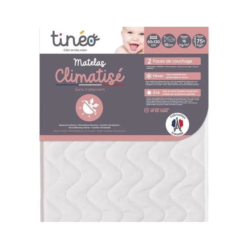Matelas bébé Climatisé TINEO 60x120 cm Matelas bébé Climatisé TINEO 60x120 cm