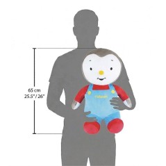 Peluche géante XXL - T'Choupi - JEMINI - 65 cm - Grande taille - Lava