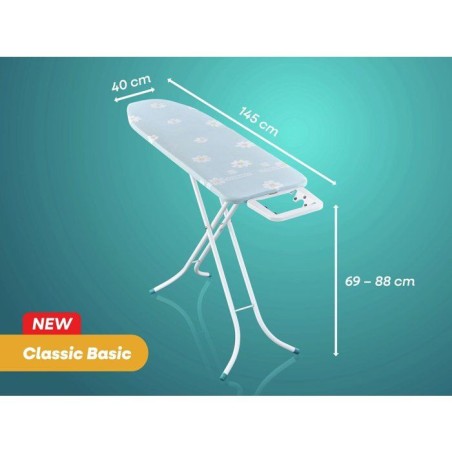 Table a repasser - LEIFHEIT - Classic M Basic 76196 - Surface 120 x 38 cm - Hauteur réglable