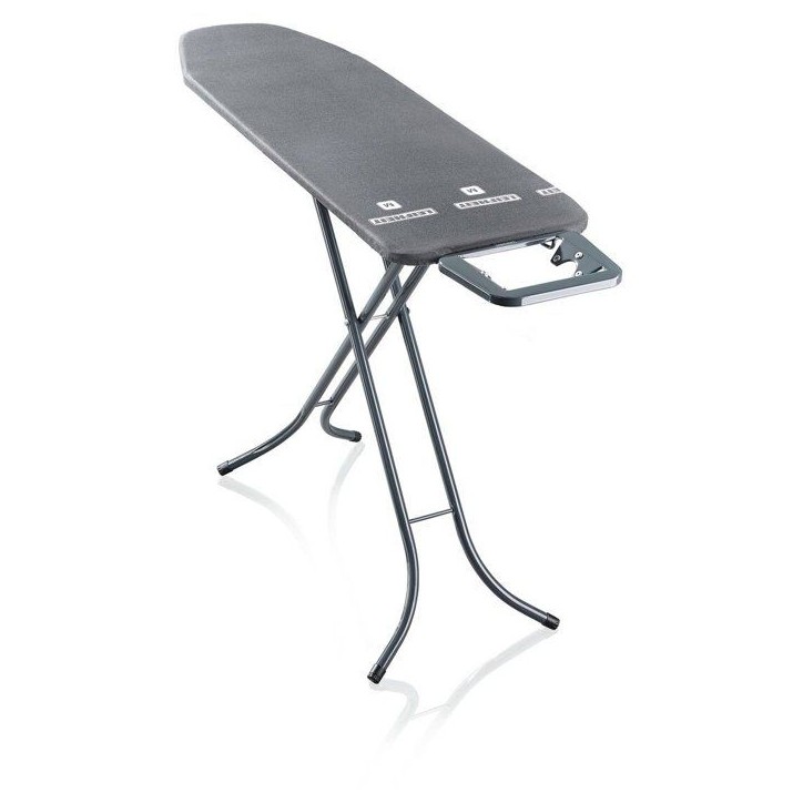 Table a repasser - LEIFHEIT - Classic M Black 76201 - Surface 120 x 38 cm - Design anthracite