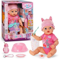 Poupon Emma - BABY BORN - 43 cm - Click & Play - 10 Fonctions + 8 acce