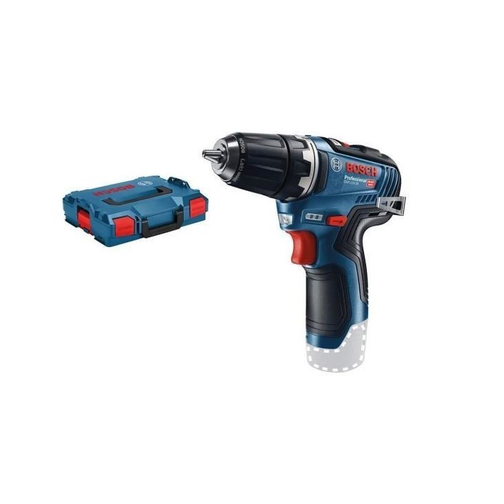 Perceuse-visseuse 12V GSR 12V-35 (sans batterie ni chargeur) en coffret L-BOXX - BOSCH - 06019H8001 Perceuse-visseuse 12V GSR 12V-35 (sans batterie ni chargeur) en coffret L-BOXX - BOSCH - 06019H8001