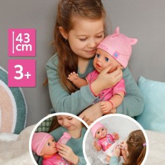 Poupon Emma - BABY BORN - 43 cm - Click & Play - 10 Fonctions + 8 acce