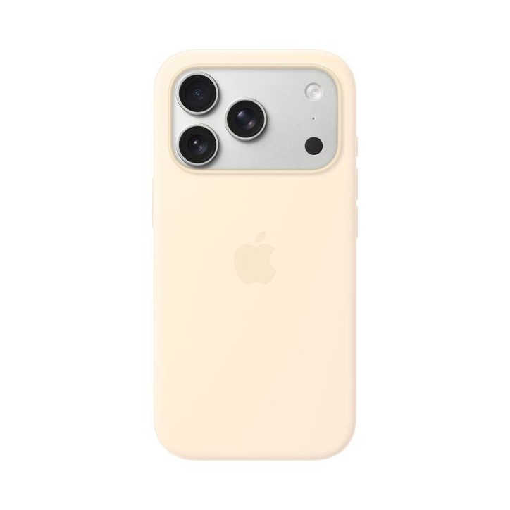 APPLE iPhone 17 Pro - Coque en silicone avec MagSafe - Vanille