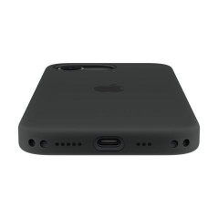 APPLE iPhone 17e - Coque en silicone avec MagSafe - Noir