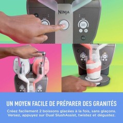 Machine a granita - Ninja - SLUSHi TWIST FS701EUBL - 2 bacs 4,4L - Tec