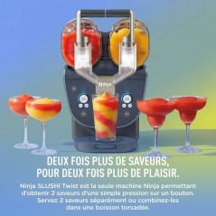 Machine a granita - Ninja - SLUSHi TWIST FS701EUBL - 2 bacs 4,4L - Tec