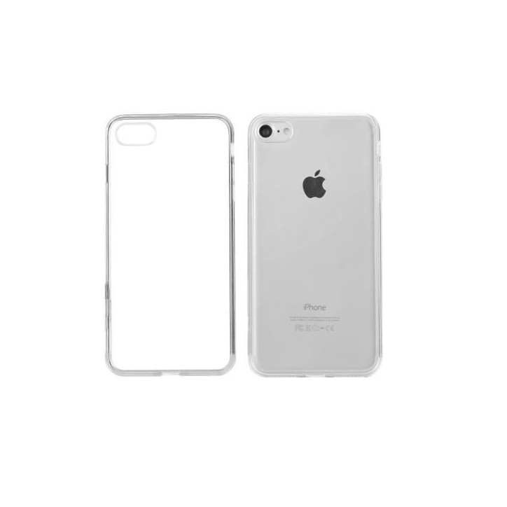 Coque pour iPhone 7/8 - PLATYNE - Silicone - Transparent - Protection maximale - Ultra slim