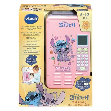VTECH - STITCH - KIDISECRETS, MON CASIER MAGIC LOCKER ROSE - Rose