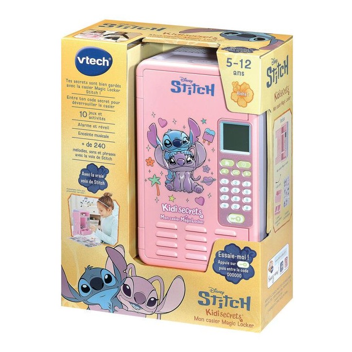 VTECH - STITCH - KIDISECRETS, MON CASIER MAGIC LOCKER ROSE - Rose VTECH - STITCH - KIDISECRETS, MON CASIER MAGIC LOCKER ROSE - Rose