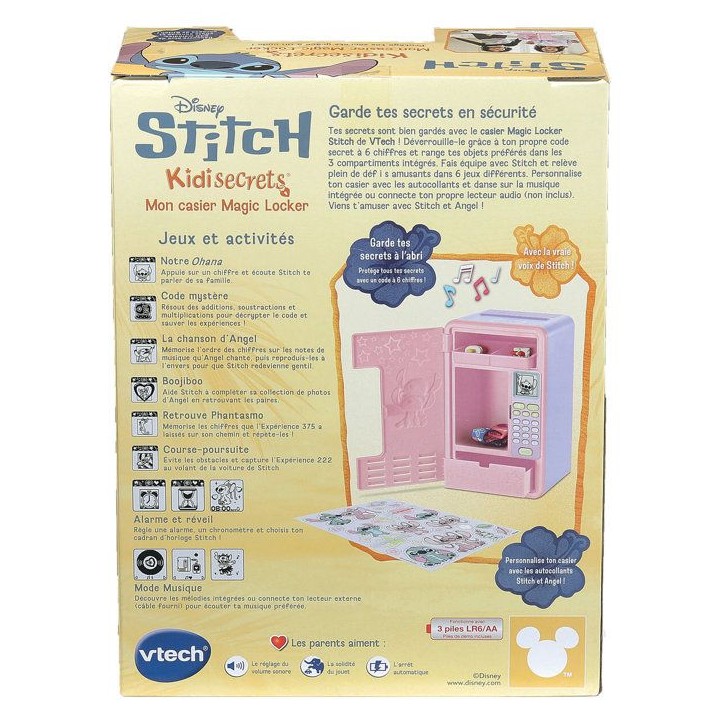 VTECH - STITCH - KIDISECRETS, MON CASIER MAGIC LOCKER ROSE - Rose VTECH - STITCH - KIDISECRETS, MON CASIER MAGIC LOCKER ROSE - Rose