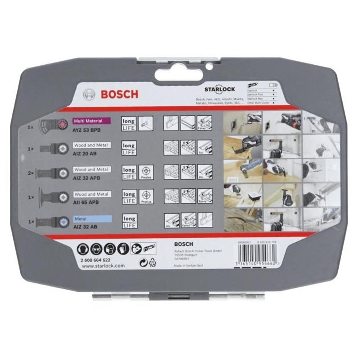 Coffret Starlock BOSCH spécial électricien et plaquiste - 2608664622 Coffret Starlock BOSCH spécial électricien et plaquiste - 2608664622