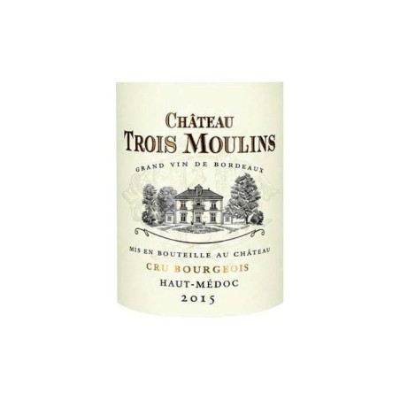Château Trois Moulins 2015 Haut-Médoc Cru Bourgeois - Vin rouge de Bordeaux
