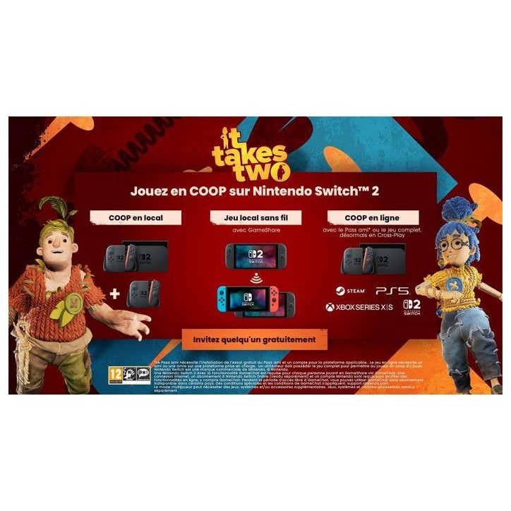 It Takes Two • Jeu Nintendo Switch 2