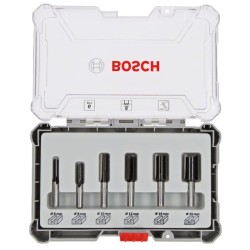 Coffret de fraises - BOSCH PROFESSIONAL - 2607017465 - 6 fraises droit