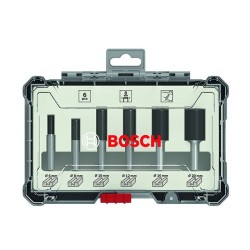 Coffret de fraises droites - BOSCH - 2607017466 - Queue de 8 mm - Ø12