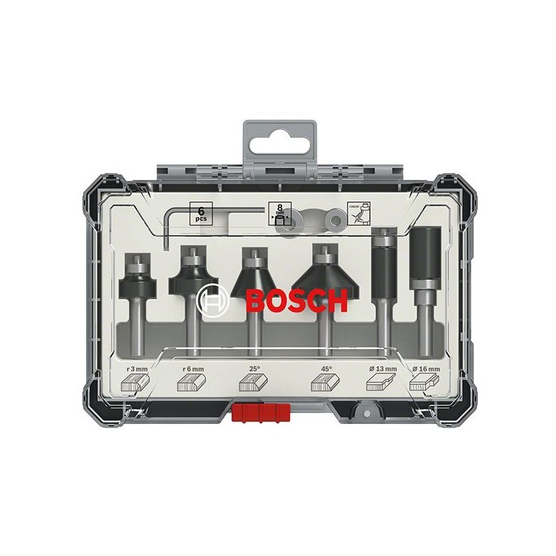 Coffret de fraises - BOSCH PROFESSIONAL - 2607017469 - 6 pieces - Queu Coffret de fraises - BOSCH PROFESSIONAL - 2607017469 - 6 pieces - Queu