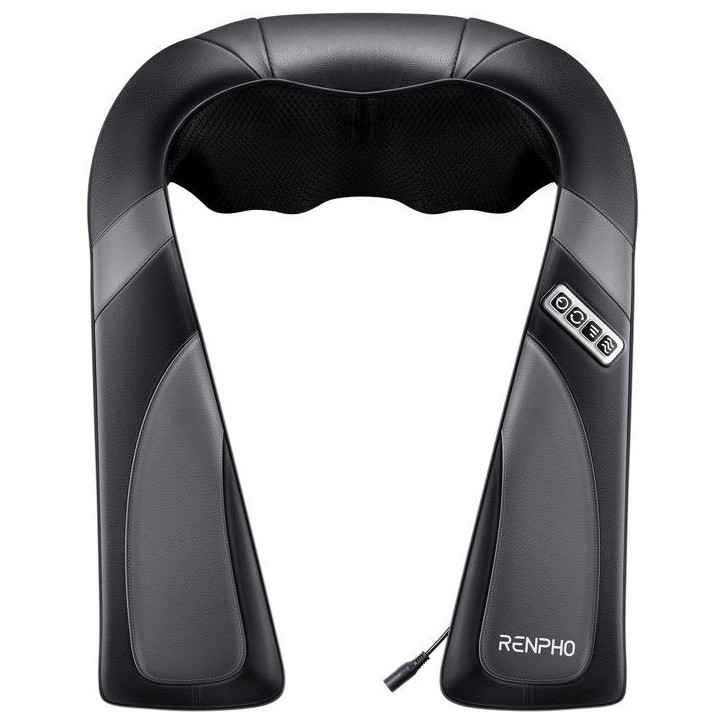 Masseur cervical Shiatsu - RENPHO - U-Neck Go SNM067 - Chauffant - 8 noeuds - 3 intensités - Noir