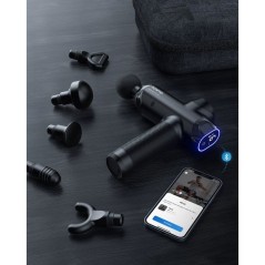Pistolet de massage - RENPHO - Power+ Thermacool C001SH - Chaud et froid - 6 tetes - Amplitude 12 mm - Noir