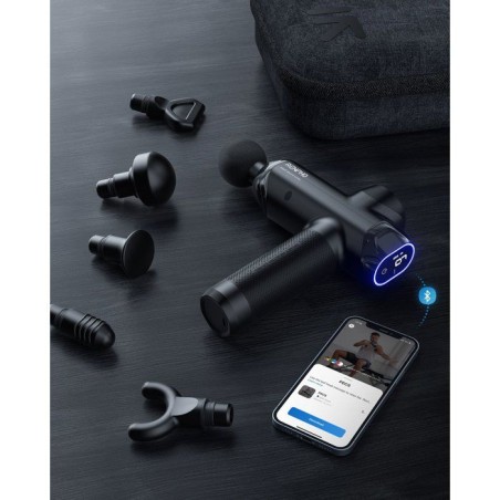 Pistolet de massage - RENPHO - Power+ Thermacool C001SH - Chaud et froid - 6 tetes - Amplitude 12 mm - Noir