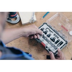 Coffret de fraises - BOSCH PROFESSIONAL - 2607017469 - 6 pieces - Queu