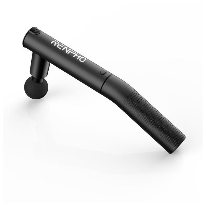Pistolet de massage - RENPHO - Extend C004 - Poignée extensible - 4 tetes - 4 intensités - Amplitude 8 mm - Noir Pistolet de massage - RENPHO - Extend C004 - Poignée extensible - 4 tetes - 4 intensités - Amplitude 8 mm - Noir