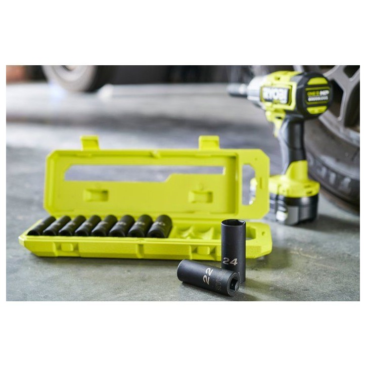 Coffret de douilles choc automobile - RYOBI - RHDIS10PC - 10 douilles 1/2 - 10 a 24 mm - Compatible LINK Coffret de douilles choc automobile - RYOBI - RHDIS10PC - 10 douilles 1/2 - 10 a 24 mm - Compatible LINK