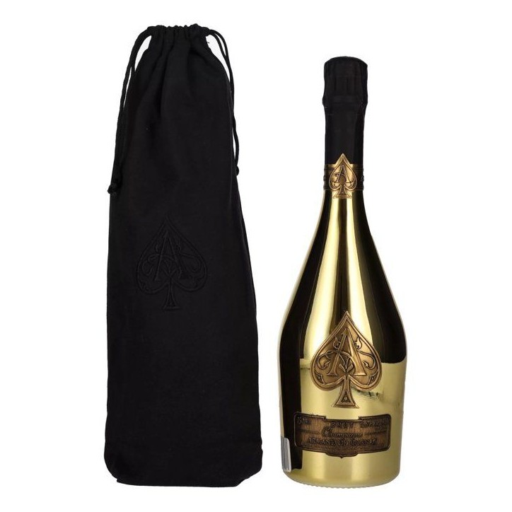 Armand de Brignac Champagne Brut Gold 12,5% Vol. 0,75l in Velvet Bag
