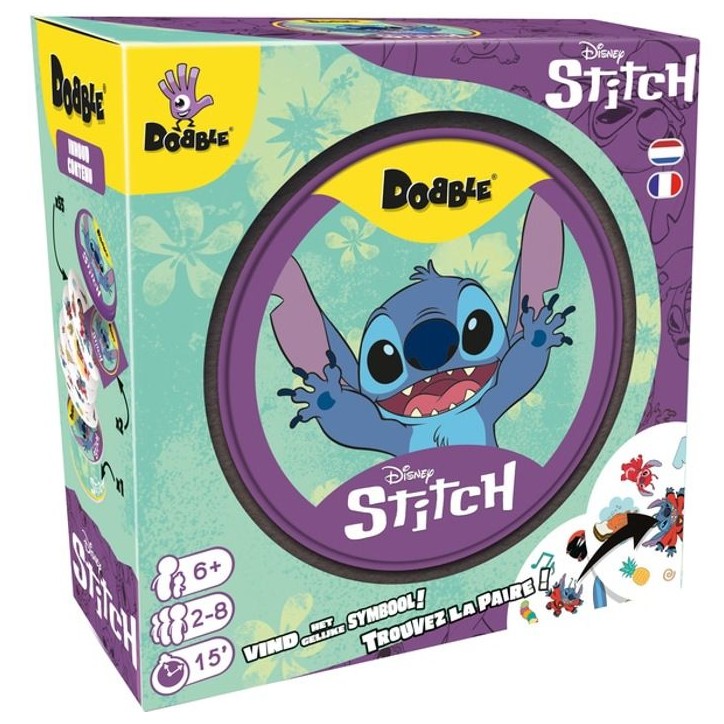 Jeu de société - ASMODEE - Dobble Stitch - 55 cartes rondes - a partir de 6 ans - Mixte Jeu de société - ASMODEE - Dobble Stitch - 55 cartes rondes - a partir de 6 ans - Mixte