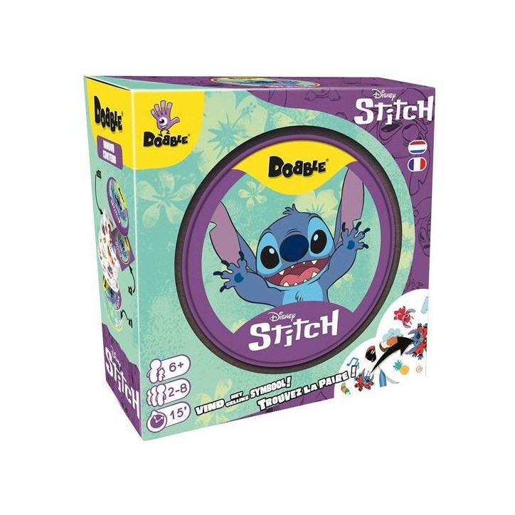 Jeu de société - ASMODEE - Dobble Stitch - 55 cartes rondes - a partir de 6 ans - Mixte Jeu de société - ASMODEE - Dobble Stitch - 55 cartes rondes - a partir de 6 ans - Mixte