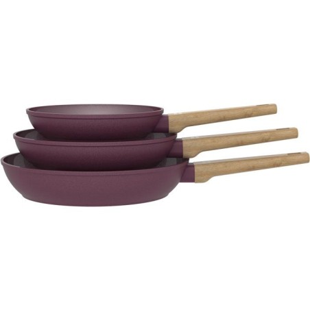 Set de 3 poeles - ARTHUR MARTIN - 20-24-28 cm - Revetement céramique