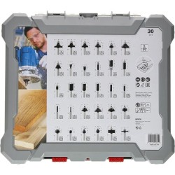 Coffret de 30 fraises mixtes a Ø queue de 6 mm - BOSCH - 2607017474