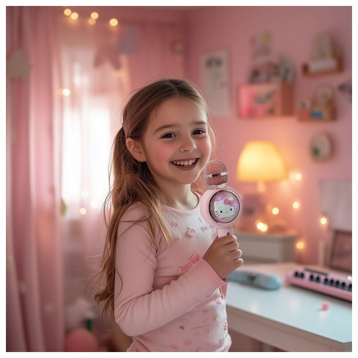 Micro Karaoké - BITTY BOOMERS - PopSing LED Wireless Hello Kitty Micro Karaoké - BITTY BOOMERS - PopSing LED Wireless Hello Kitty