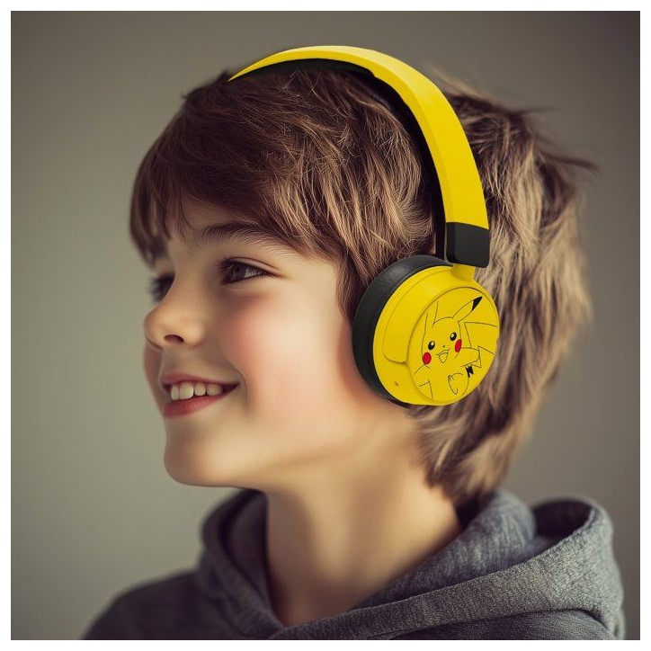 Casque Bluetooth - BITTY BOOMERS - Pokémon Pikachu Yellow Casque Bluetooth - BITTY BOOMERS - Pokémon Pikachu Yellow