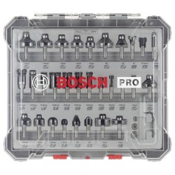 Coffret de 30 fraises mixtes a Ø queue de 8 mm BOSCH - 2607017475