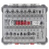 Coffret de 30 fraises mixtes a Ø queue de 8 mm BOSCH - 2607017475