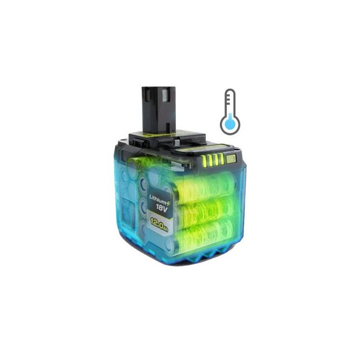 Batterie Lithium+ High Energy - RYOBI - RB18120TG - 18V - Capacité 12,0Ah Batterie Lithium+ High Energy - RYOBI - RB18120TG - 18V - Capacité 12,0Ah