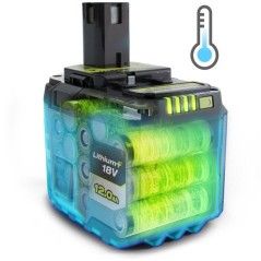Batterie Lithium+ High Energy - RYOBI - RB18120TG - 18V - Capacité 12