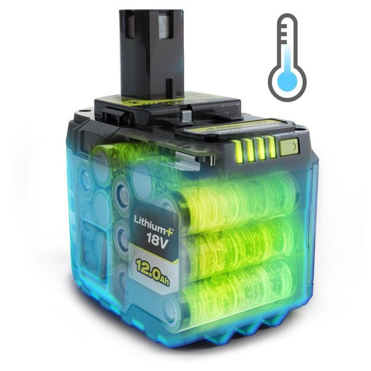 Batterie Lithium+ High Energy - RYOBI - RB18120TG - 18V - Capacité 12,0Ah Batterie Lithium+ High Energy - RYOBI - RB18120TG - 18V - Capacité 12,0Ah