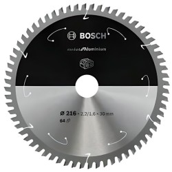 Lame de scie circulaire au carbure BOSCH 216 x 30 x 2,2 mm (64 dents)