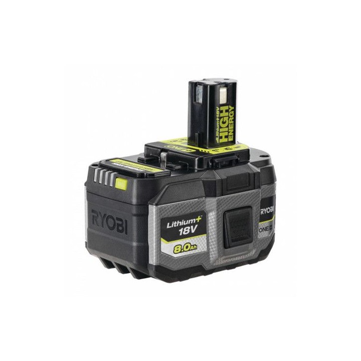 Batterie Lithium+ High Energy - RYOBI - RB1880TG - 18V - Capacité 8,0Ah Batterie Lithium+ High Energy - RYOBI - RB1880TG - 18V - Capacité 8,0Ah