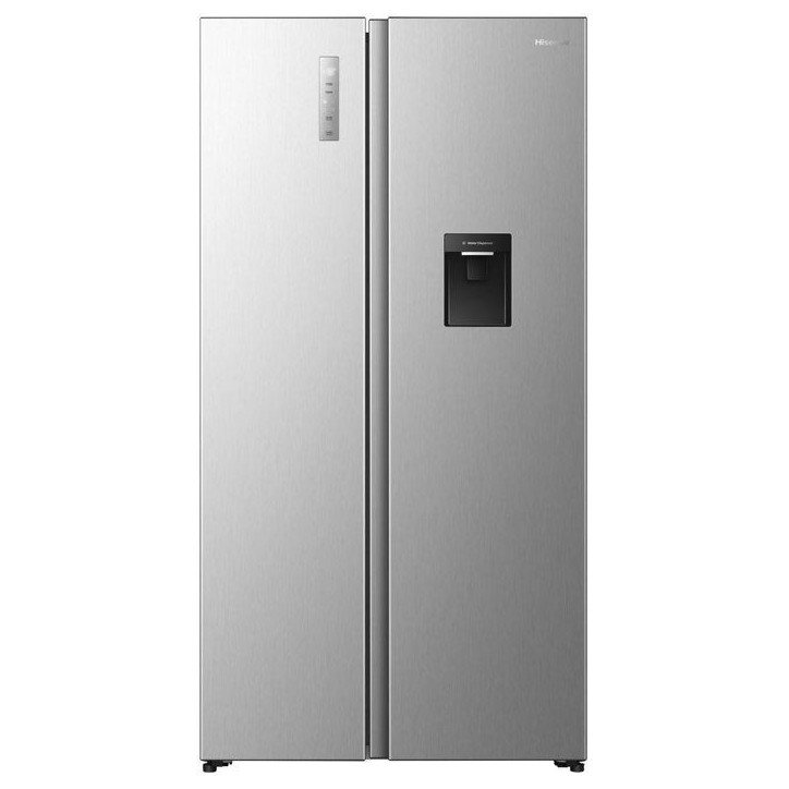 Réfrigérateur américain - HISENSE - RS3P558NMIE - 2 portes - Non encastrable - Distributeur d'eau - Classe E - 179x91x73 cm -