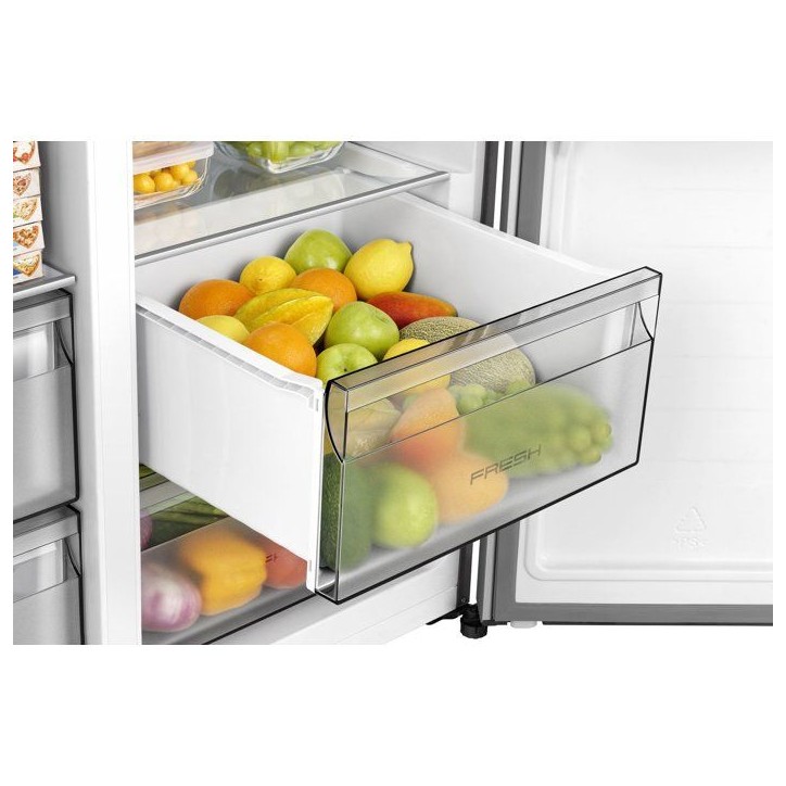 Réfrigérateur américain - HISENSE - RS3P558NMIE - 2 portes - Non encastrable - Distributeur d'eau - Classe E - 179x91x73 cm -